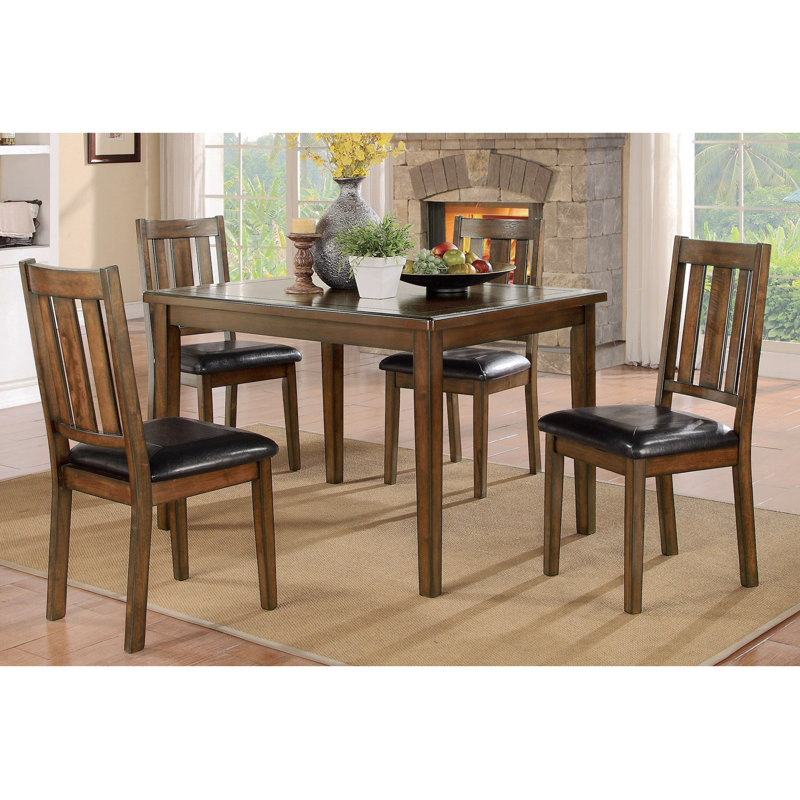 5 Piece Dining Set Dining Table Set Kitchen Table Set Dining Room Set Kitchen Table and Chairs Red Barrel Studio